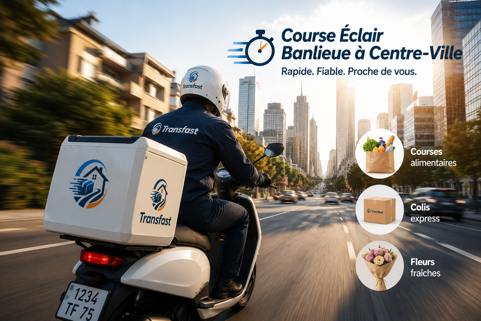 Course Éclair Banlieue à Centre-Ville
